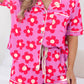 Print Short Sleeve Shirt Pajamas Set