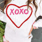 XOXO Chenille Embroidered Textured Sweatshirt