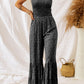 Straps Smocked Wide Leg Jumpsuit