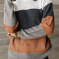 Knitted O-neck Pullover Sweater