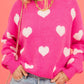 Valentine Fuzzy Hearts Sweater