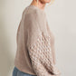 Knit Sleeve Drop Shoulder Sweater