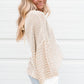 Knit Tie Keyhole Drop Shoulder Sweater