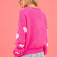 Valentine Fuzzy Hearts Sweater