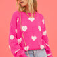 Valentine Fuzzy Hearts Sweater