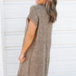 Pocket Ribbed Knit Sweater Dress