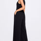 Cinched Waist Sleeveless Wide Leg Jumpsuit