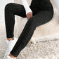 Ribbed Textured Knit Leggings