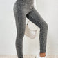 Ribbed Textured Knit Leggings