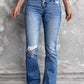 Distressed Flare Jeans