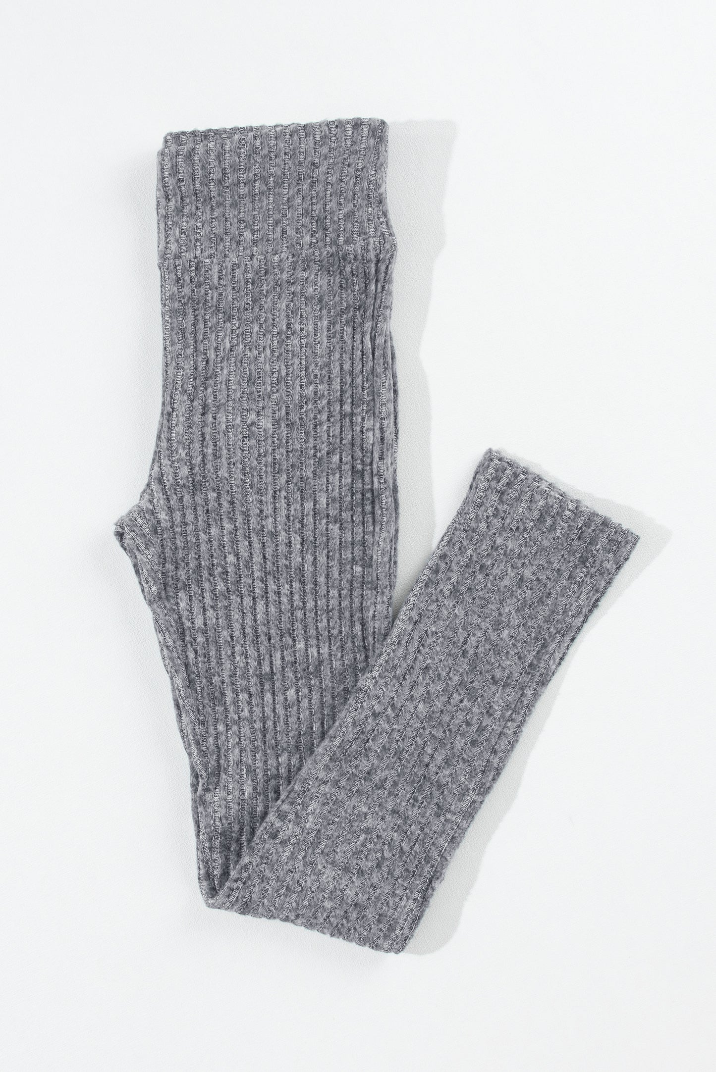 Ribbed Textured Knit Leggings