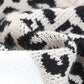 Leopard Color Block Long Sleeve Sweater