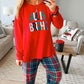 ALL IS BRIGHT-Christmas Plaid Pajamas Set