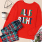 ALL IS BRIGHT-Christmas Plaid Pajamas Set