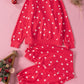 Valentines Heart Print Pants Set