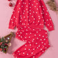 Valentines Heart Print Pants Set