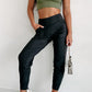 Exposed Seam High Waist Pocketed Joggers