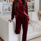 Velvet Two Piece Lounge Set