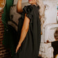 Ruffle Sleeve V Neck Frilled Shift Dress
