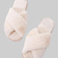 New Cross Plush Slippers - KOC