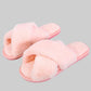 New Cross Plush Slippers - KOC