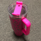 Preorder-Leopard Stainless Steel Handle Insulated Mug-ROSE