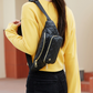 Simple Diamond Crossbody Bag-Black