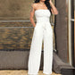 Strapless Wide Leg Jumpsuit