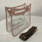 Transparent PVC Leopard Print Shoulder Strap Crossbody Bag - KOC