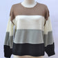 Long Sleeved Striped Knitted Sweater