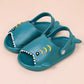 Kids EVA Shark Slippers-dark green