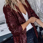 Sequin Lapel Blazer