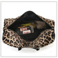Vegan Leather Leopard Overnight Bag