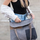 Vintage Colorblock Tote Bag