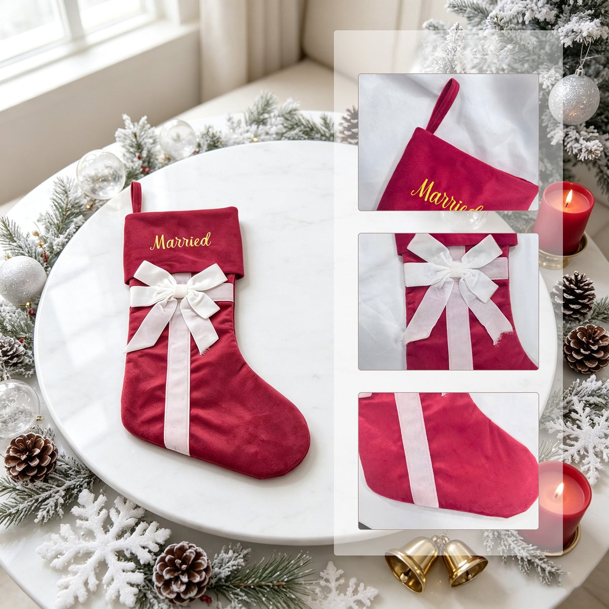 Customized Christmas stockings for the family