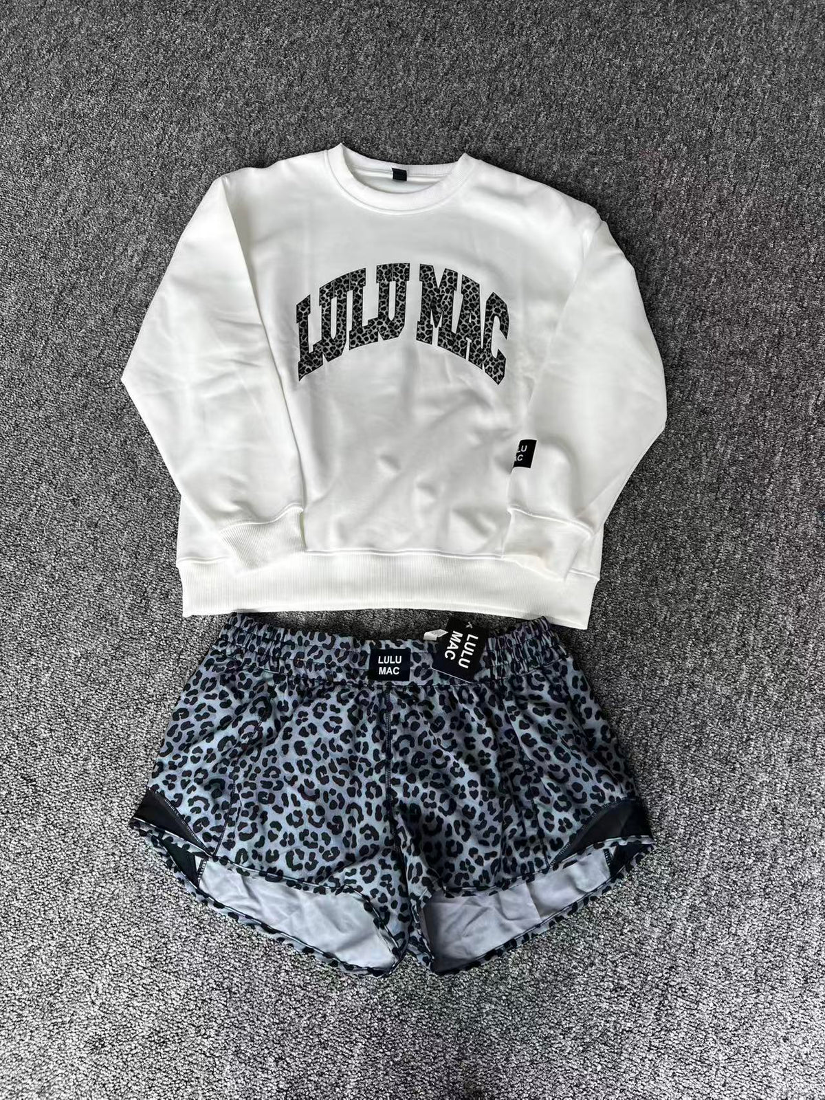 Trendy Leopard Print Two-Piece Lounge Set
