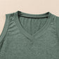 Ribbed V Neck Tank