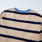 Colorblock Drop Shoulder Buttoned Loose Cardigan
