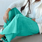 Drawstring Elastic Waist Raw Hem Loose Pants