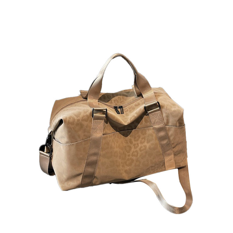 Leopard Print Short Trip Bag Weekend Bag