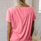 Frilled Hem Loose T-Shirt