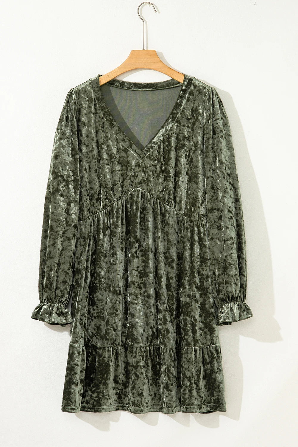 Babydoll Mini Dress with Puff Sleeve