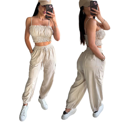 Suspenders + Trousers Hot Girl Suit