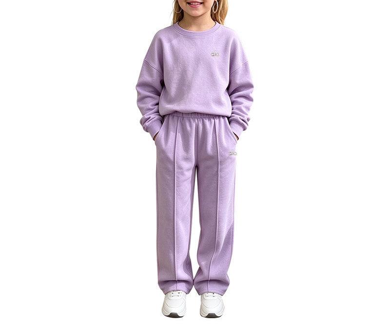 Kid's Athletic Sweatshirt & Jogger Pants 2-Piece Set