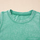 Mineral Wash Patched Chest Pocket Casual Tank Top