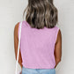 Mineral Wash Patched Chest Pocket Casual Tank Top