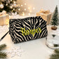 Custom Zebra Print Cosmetic Bag