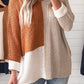 Knit V Neck Loose Sweater