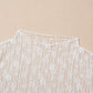 Sheer Floral Lace Long Sleeve Slim Fit Top