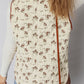 Floral Print Zip Up Quilted Vest